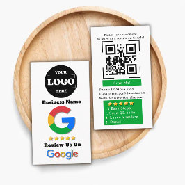 Tarjeta De Visita Google Review QR Code Tap para revisar las calific