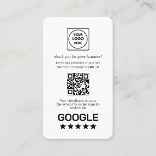 Tarjeta De Visita Google Reviews QR Enlace personalizado de coment