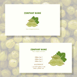 Tarjeta de visita Gooseberry Fruit