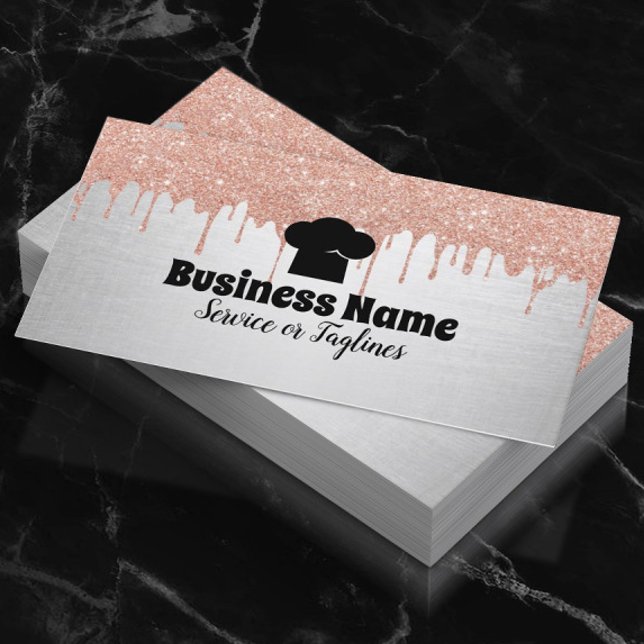 Tarjeta De Visita Gorra Chef Pastel Panadería Perforaciones modernas (Subido por el creador)