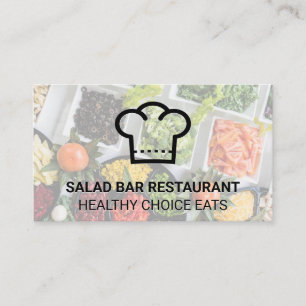 Tarjeta De Visita Gorra de Chef   Verduras