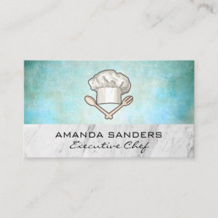 Tarjeta De Visita Gorra del chef y herramientas de cocina   Culinari