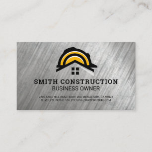 Tarjeta De Visita Gorra duro   Vehículo de construcción   Generador