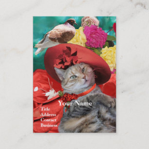 Tarjeta De Visita GORRA ROJO DE PRINCESS TATUS Mascota, salón de bel