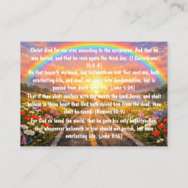 Tarjeta De Visita Gospel Tract Two Roads Card