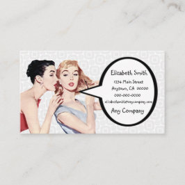 Tarjeta De Visita Gossipers retros de las mujeres de los años 50