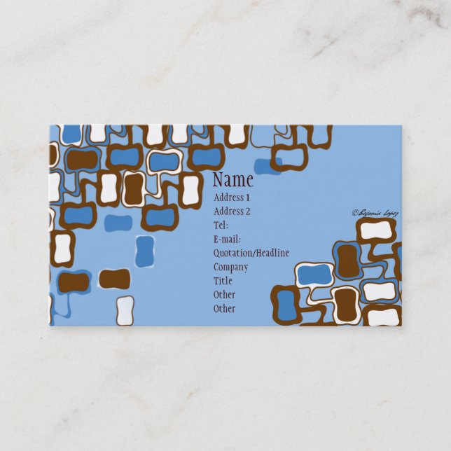 Tarjeta De Visita Gota retra (Anverso)