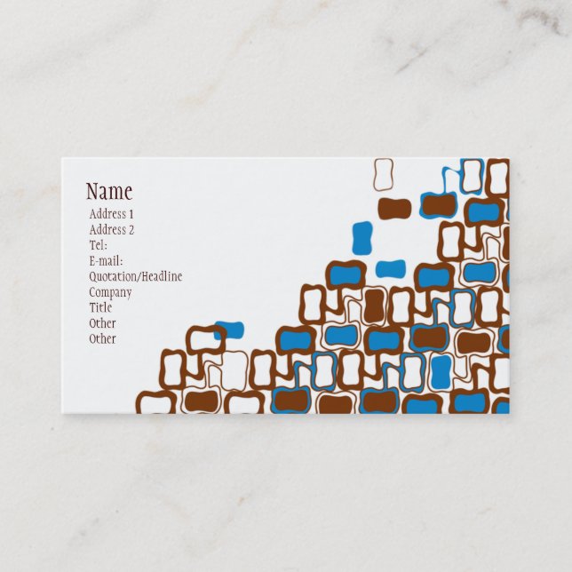 Tarjeta De Visita Gota retra (Anverso)