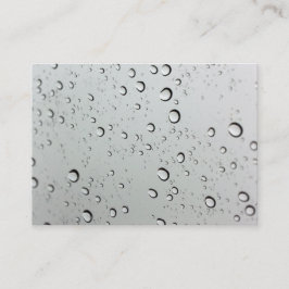 Tarjeta De Visita Gotas de agua en el fondo del cristal