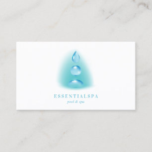 Tarjeta De Visita Gotas de agua espiritual reiki yoga zen