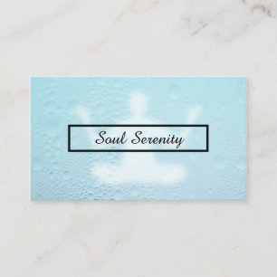 Tarjeta De Visita gotas de agua meditación