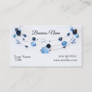 Tarjeta De Visita Gotas elegantes del azul del diseñador de la