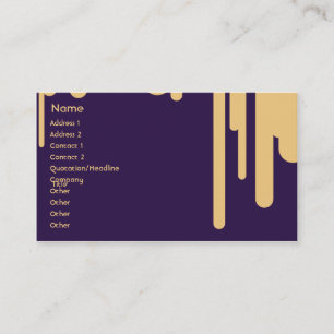 Tarjeta De Visita Goteos - negocio