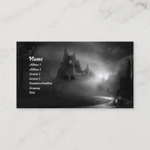 Tarjeta de visita gótica Road Home