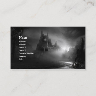 Tarjeta de visita gótica Road Home