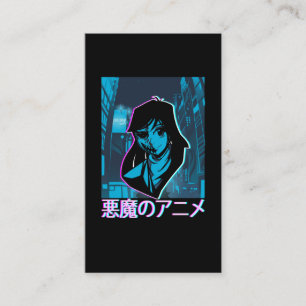 Tarjeta De Visita Gótico Pastel Manga Chica Vaporwave Anime asquero