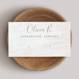 Tarjeta De Visita Grabación de firma Busin de visualización de mader