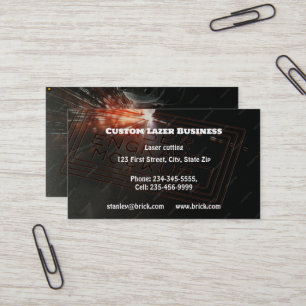 Tarjeta De Visita Grabado láser de corte personalizado