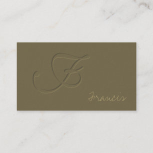 Tarjeta De Visita Grabe en relieve