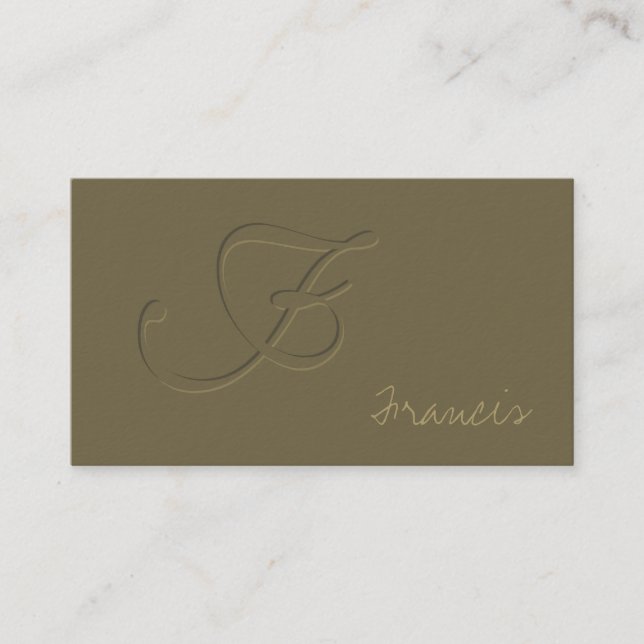 Tarjeta De Visita Grabe en relieve (Anverso)