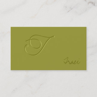 Tarjeta De Visita Grabe en relieve iii