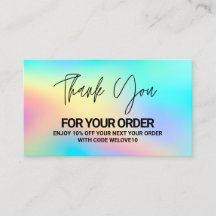 Gracias, Holografía de moda y descuentos