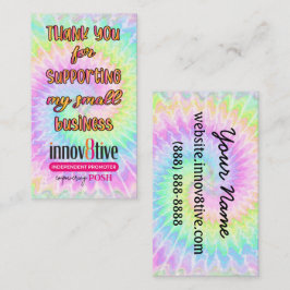 Tarjeta De Visita Gracias Innov8tive Posh tie dye