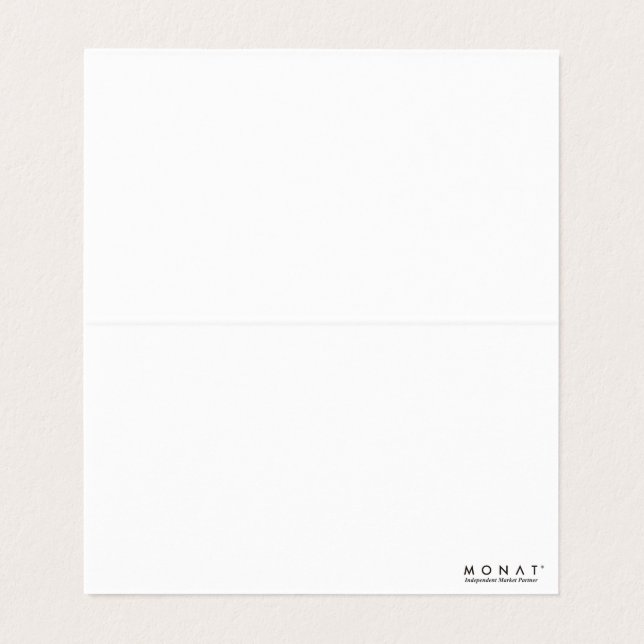 Tarjeta De Visita Gracias Monat Business Card (Interior desplegado)