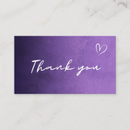 Tarjeta De Visita Gracias Noche Púrpura Cosmic Sky Galaxy Trendy