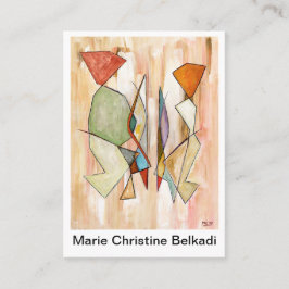 Tarjeta De Visita Gracias observar pares abstractos coloridos