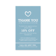 Gracias personalizado repetitivo de promoción de l