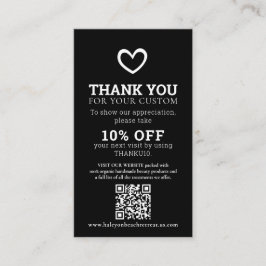 Tarjeta De Visita Gracias personalizado repetitivo de promoción de l