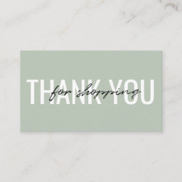 Tarjeta De Visita Gracias por comprar Business Card Modern