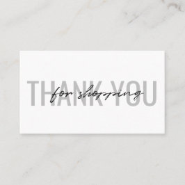 Tarjeta De Visita Gracias por comprar Business Card Modern