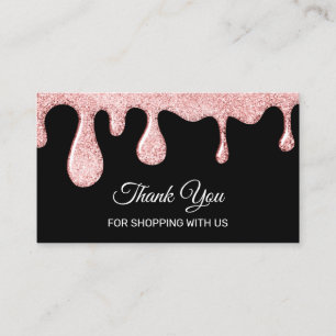 Tarjeta De Visita Gracias Por Comprar Con Us Dris Rosas Nails