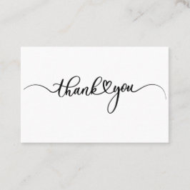 Tarjeta De Visita Gracias por el sencillo guión profesional