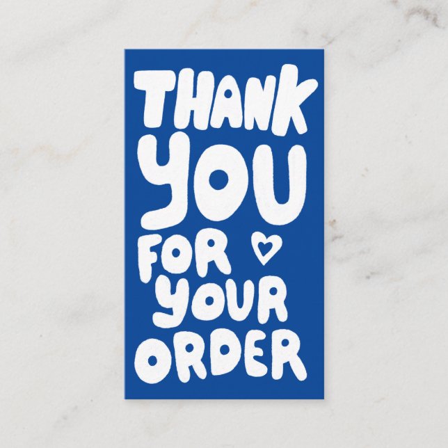 Tarjeta De Visita Gracias por pedir iconos sociales Código QR Azul (Anverso)