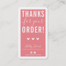 GRACIAS POR TU PEDIDO, introdúzcalos de coral rosa