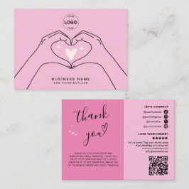 Tarjeta De Visita Gracias Qr Code Logo Moderno Busin de medios socia