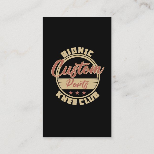 Tarjeta De Visita Graciosa recuperación de la cirugía de reemplazo b (Anverso)