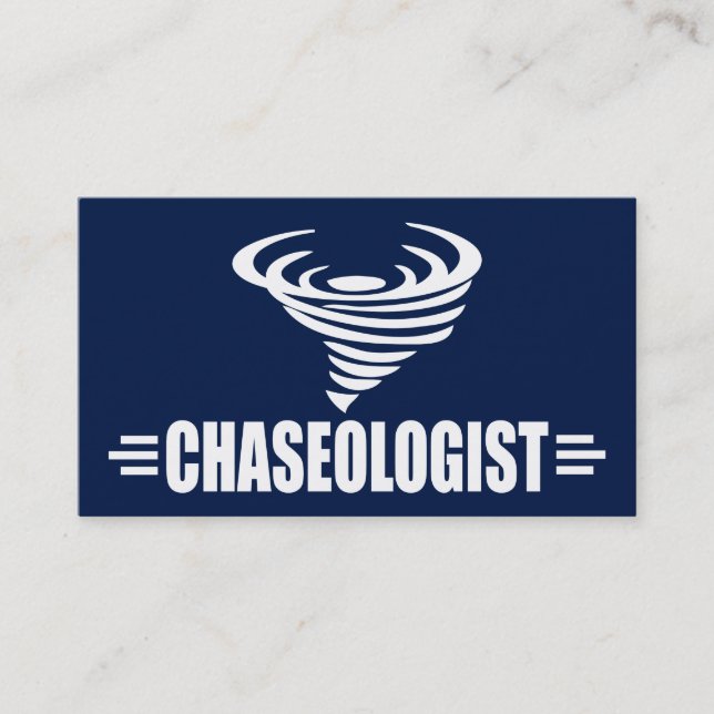 Tarjeta De Visita Graciosa tormenta Chaser Tornado Twister (Anverso)