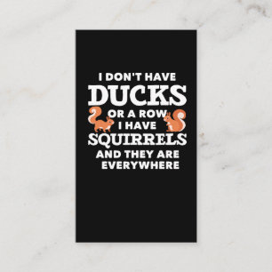 Tarjeta De Visita Gracioso Chiste de ardilla Humor divertidísimo Rod