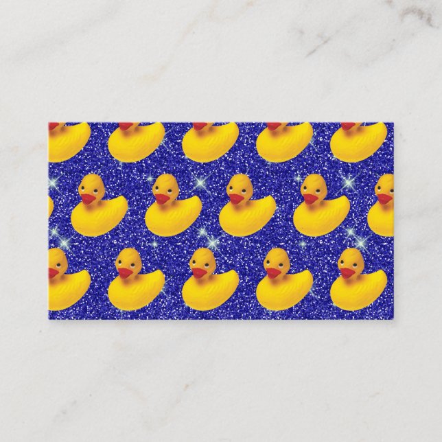 Tarjeta De Visita Gracioso Ducks Amarillo Duckie Farm Animal Lover (Anverso)