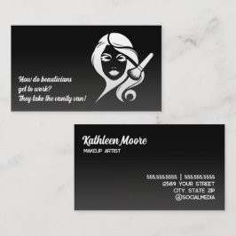 Tarjeta De Visita 💅 gracioso esteticista maquillaje esteticista