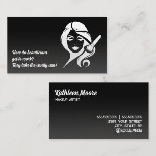 Tarjeta De Visita 💅 gracioso esteticista maquillaje esteticista