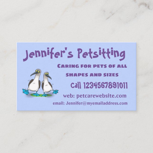 Tarjeta De Visita Gracioso, feliz personalizado de bailarines de pel (Anverso)