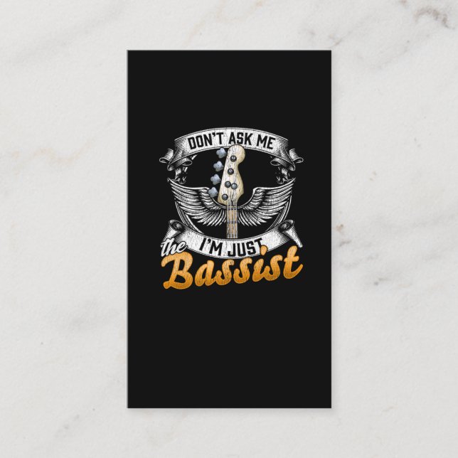 Tarjeta De Visita Gracioso guitarista de citas de cortesía (Anverso)