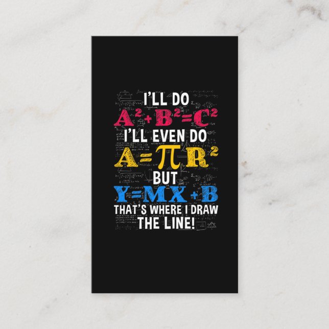 Tarjeta De Visita Gracioso humor de profesor universitario Chiste ma (Anverso)