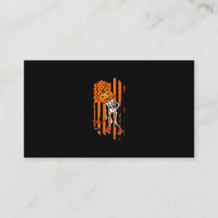 Tarjeta De Visita Gracioso jugador de hockey regalo de esqueleto Hal