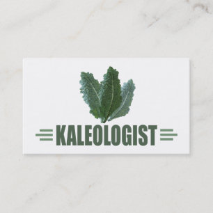 Tarjeta De Visita Gracioso Kale Lover